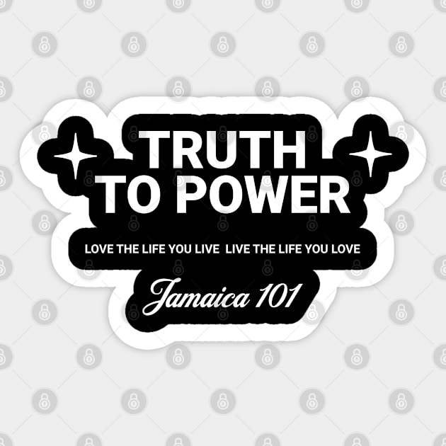 Truth to Power Rastafari Sticker by rastaseed